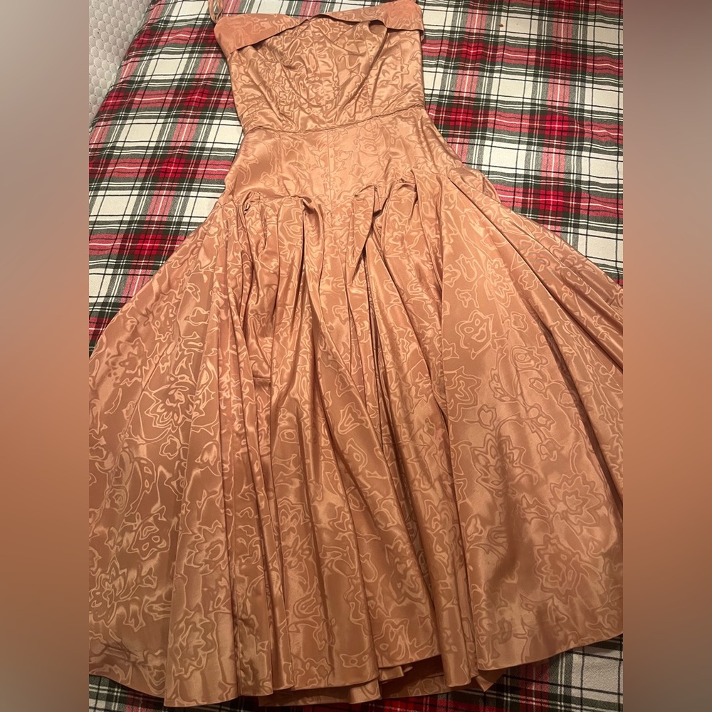 VINTAGE RARE 50s handmade couture-like dress